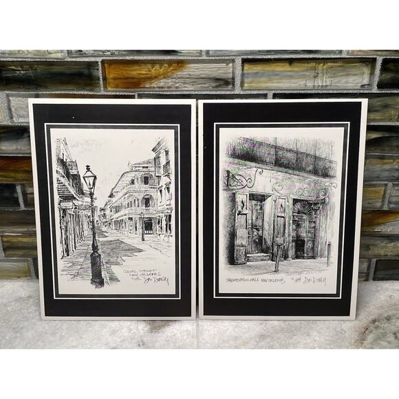 Vintage 1976 Royal Street Preservation Hall New Orleans Don Davey Postcards - Picture 1 of 10